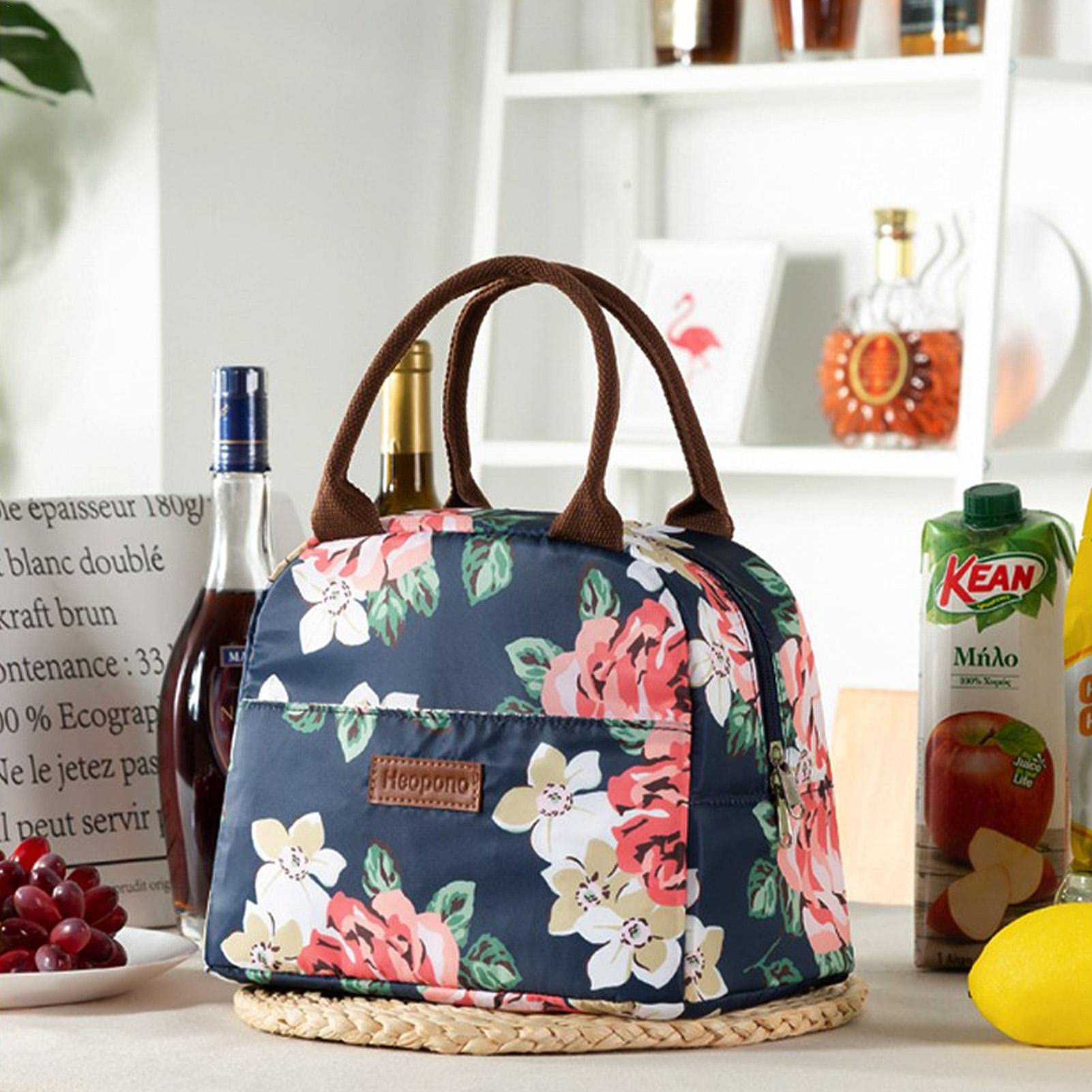- Bolsa isotérmica para Almuerzo, Reutilizable, Bolsa térmica pequeña | para Almuerzo Almuerzo, Bolsa isotérmica para Mujer, para la Escuela y la Oficina