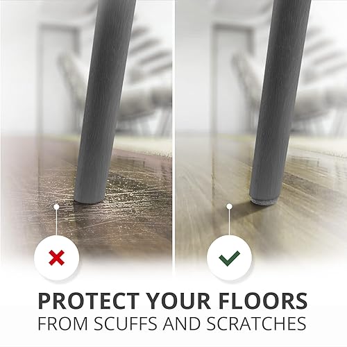 Miniatura 40 de Almohadillas de fieltro protectoras para muebles de X-PROTECTOR - 48 almohadillas de fieltro, protectores de suelo de madera o suelos duros