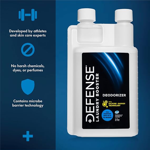 Defense Soap Laundry Additive Deodorizer, 32 Fl Oz | Protects Wrestling Jiu Jitsu Bjj Gi Activewear Fabrics from Stains and Odors
