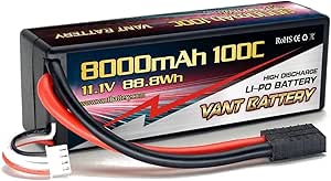 Amazon.com: Generic VANT 3S 11.1V 8000mAh 100C Hard Case Lipo Battery