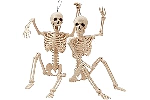 JOYIN Halloween Skeleton Decorations, 15 foot Scary Human Plastic Bones of 24”...