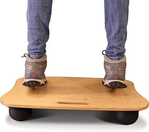 LifeSpan Fitness Tablero de equilibrio de pie Aero para escritorios de pie, antifatiga, salud y comodidad, 23 x 16 x 4.5 pulgadas, madera de abedul