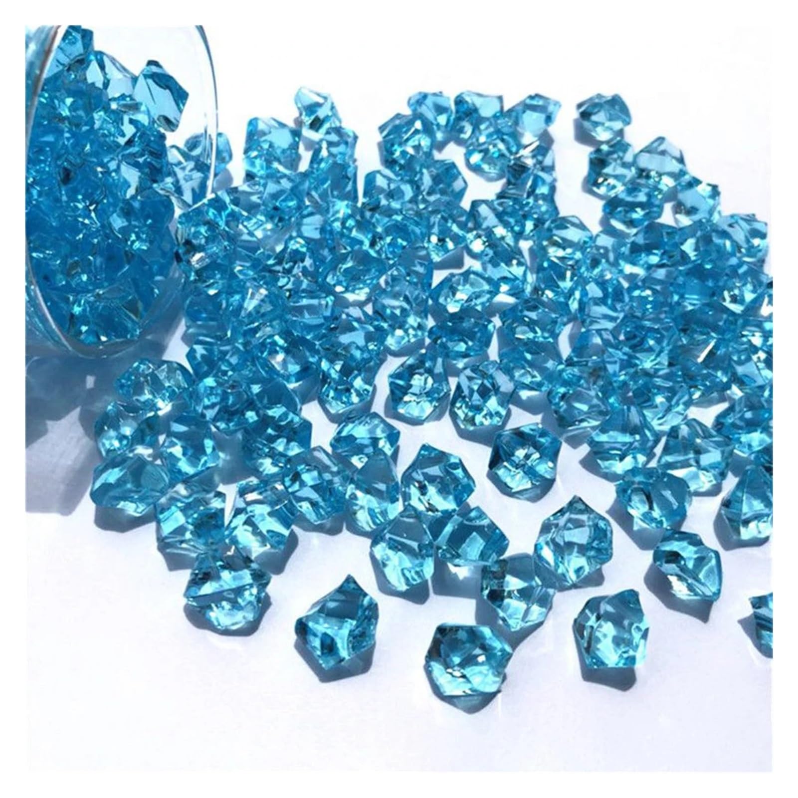 ITRHJTGP Fake Ice Rocks Acrylic Gem Stone Plastic Ice Rocks For Vase Fish Tank for Vases Fillers(Color-05)