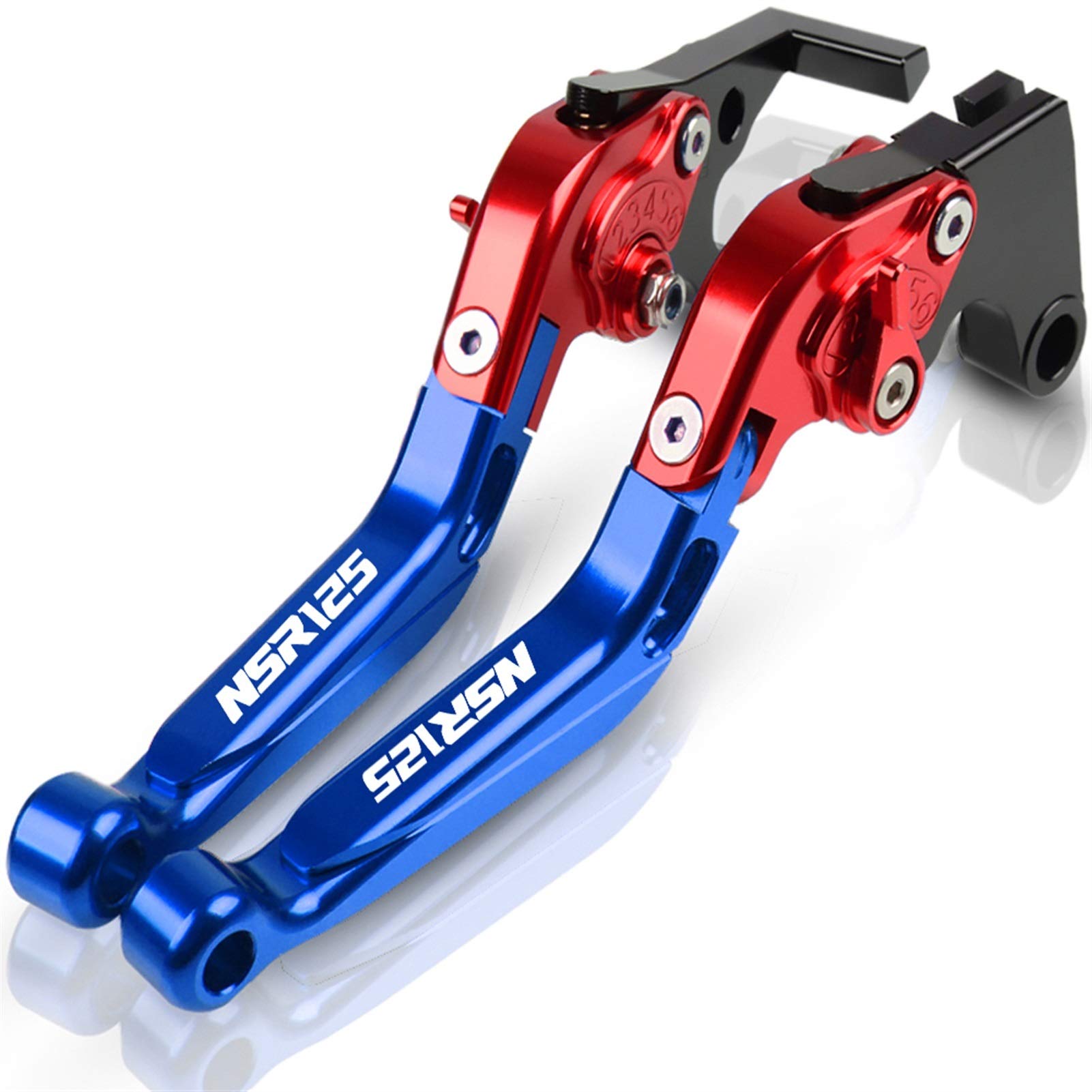 Per Honda NSR 125 1988-1990 1989 Moto Regolabile Pieghevole Estensibile Freno Leve Frizione Accessori Maniglia Freno Leva Della Frizione Del Freno (Colore : 12)