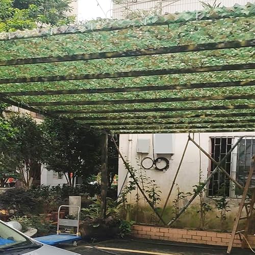 Miniatura 8 de Red de camuflaje militar, camping, caza, camuflaje, selva, camonetting, perfecta para exteriores, casa, patio, jardín, persianas ligeras y duraderas