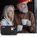 LEICKE DAB+Radio portatile con Bluetooth 5.0,DAB/DAB+radio FM,display a colori da 2,4",radio da cucina con cavo,batteria da 4000 mAh,connessione MicroSD/TF/AUX,funzioni di allarme - 6