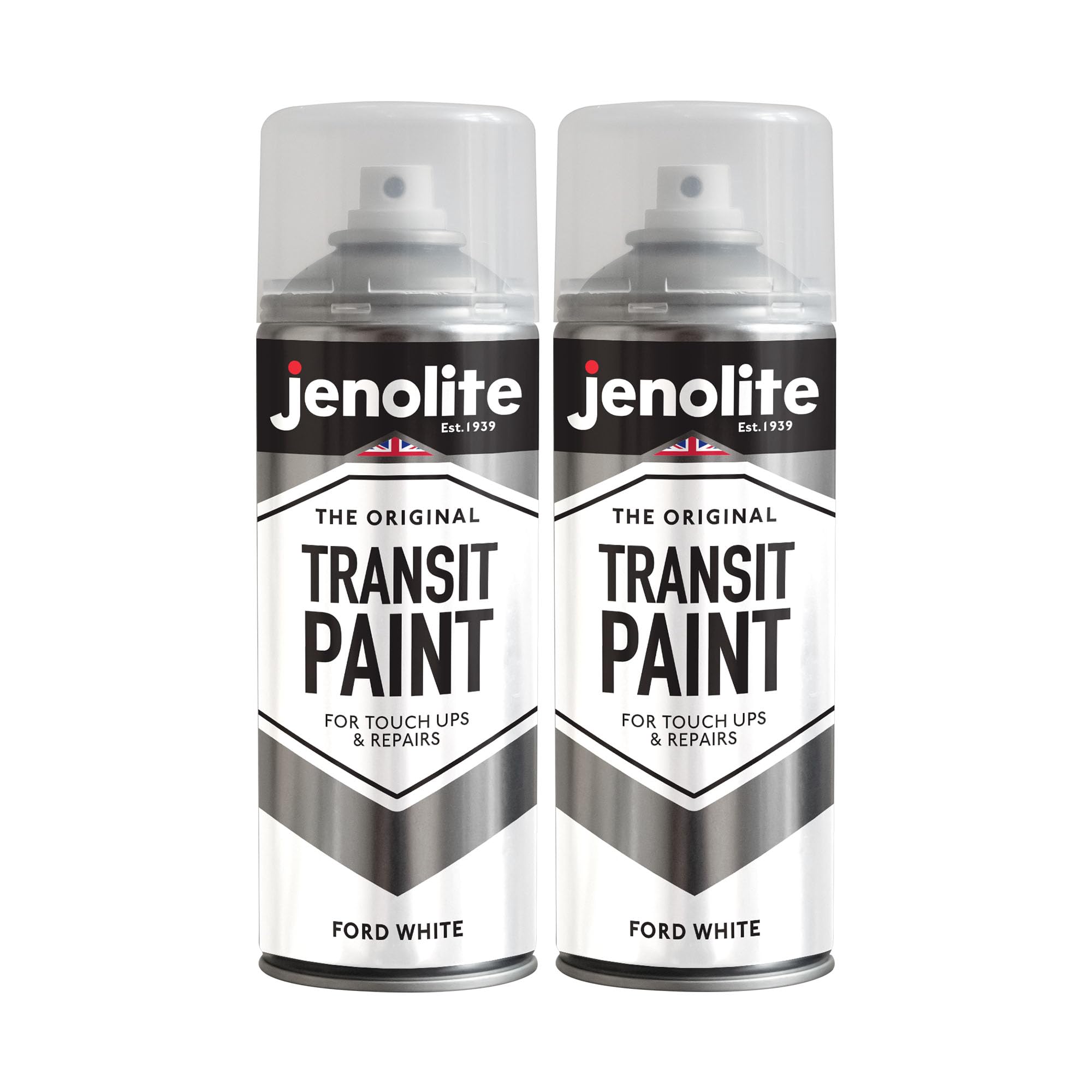 Jenolite Diamond Whilte Transit Paint Aerosol Spray | 400Ml | Van & Car Touch Up And Repair White Spray Paint (Diamond White Xsc691)