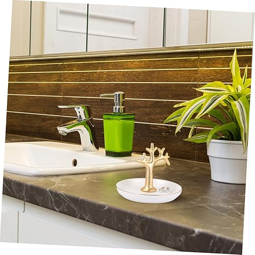 Miniatura 5 de BESTOYARD 1 unidad para collar, aretes, bandeja de joyería, plato de aretes, bandejas, bandejas, decorativo, bandeja para anillos, bandeja de