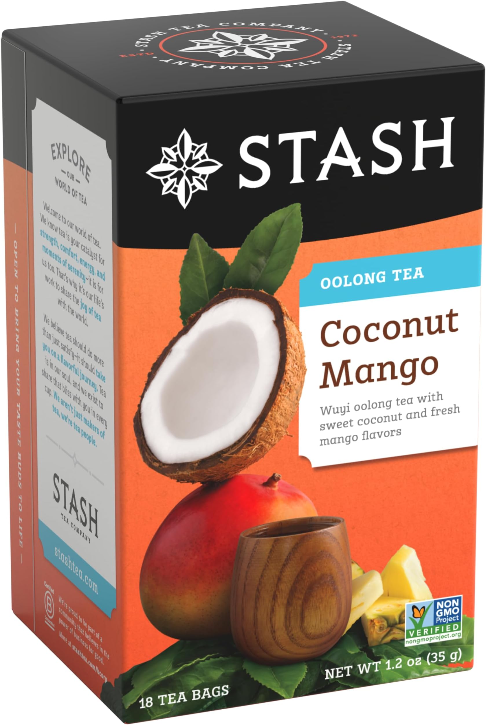 Stash Tea Chocolate Mint Wuyi Oolong Tea Caffeinated