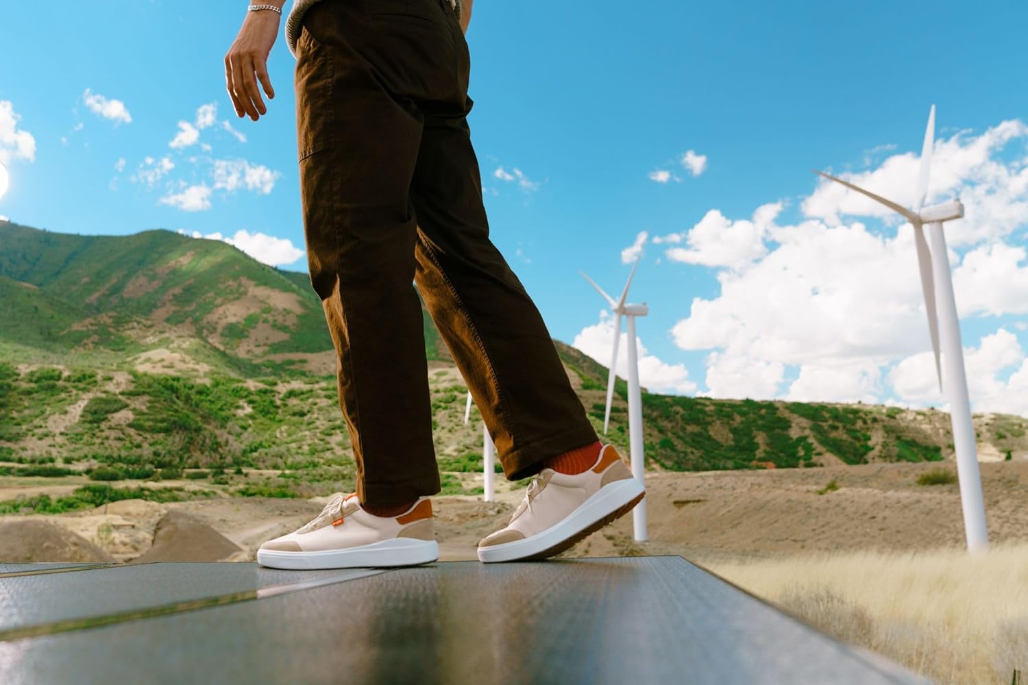 Kizik Slip On Sneakers: Prague 2 - Court Style, 4-Way Stretch Canvas with Suede Details, Casual Shoes for Men, Hands Free Convenience - Mens Wide Width - Image 2