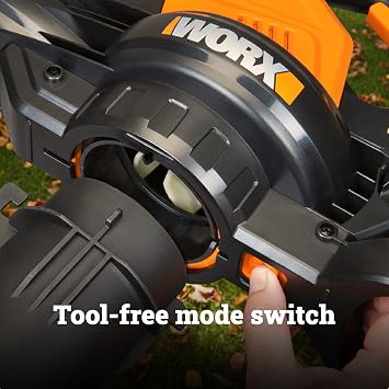 WORX Cordless Leaf Blower, 3 in 1 Blowers for Lawn Care with Leaf Vacuum & Leaf Mulcher, Electric Blower with Brushless Motor & 2 Speed Control, 2 4.0 Ah Batteries & Charger Included, WG583