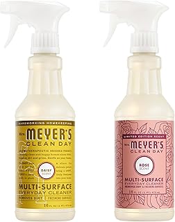 Mrs. MEYER'S CLEAN DAY Variety, 1 Multi-Surface Cleaner, 16 OZ, 1 Multi-Surface Cleaner, 16 OZ, 1 CT (Daisy + Rose)