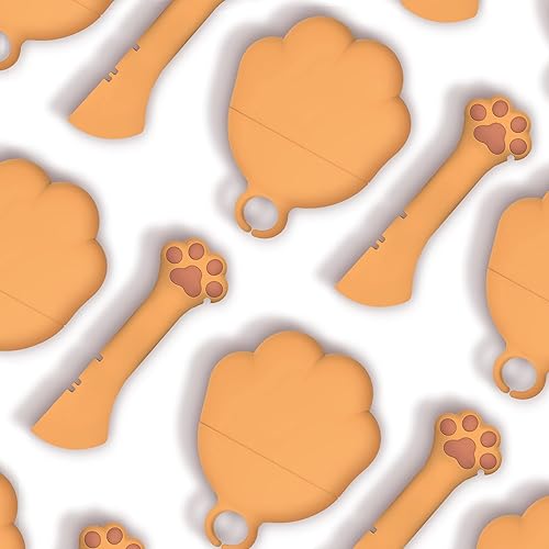 Lukamoo Juego de tapas y tapas para latas de comida para gatos (dos tapas, una cuchara 2 en 1abridor), para gatos y perros, apto para lavavajillas,