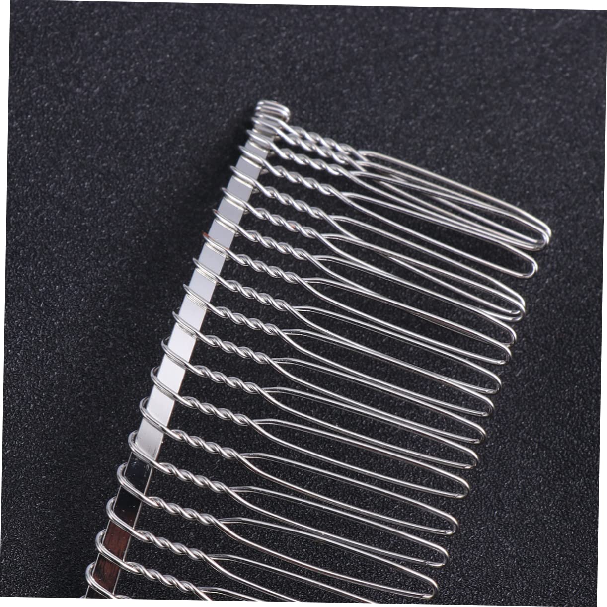 KALLORY 40pcs Iron Insertion Hair Combs Minimalist Headdress for Women Silver and Options Suitable for Wedding Durable and Lightweight Design for Daily Use