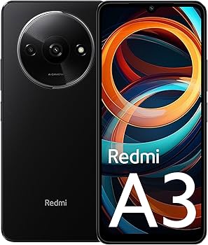 Redmi A3 (Midnight Black, 4GB RAM, 128GB Storage) | Premium Halo