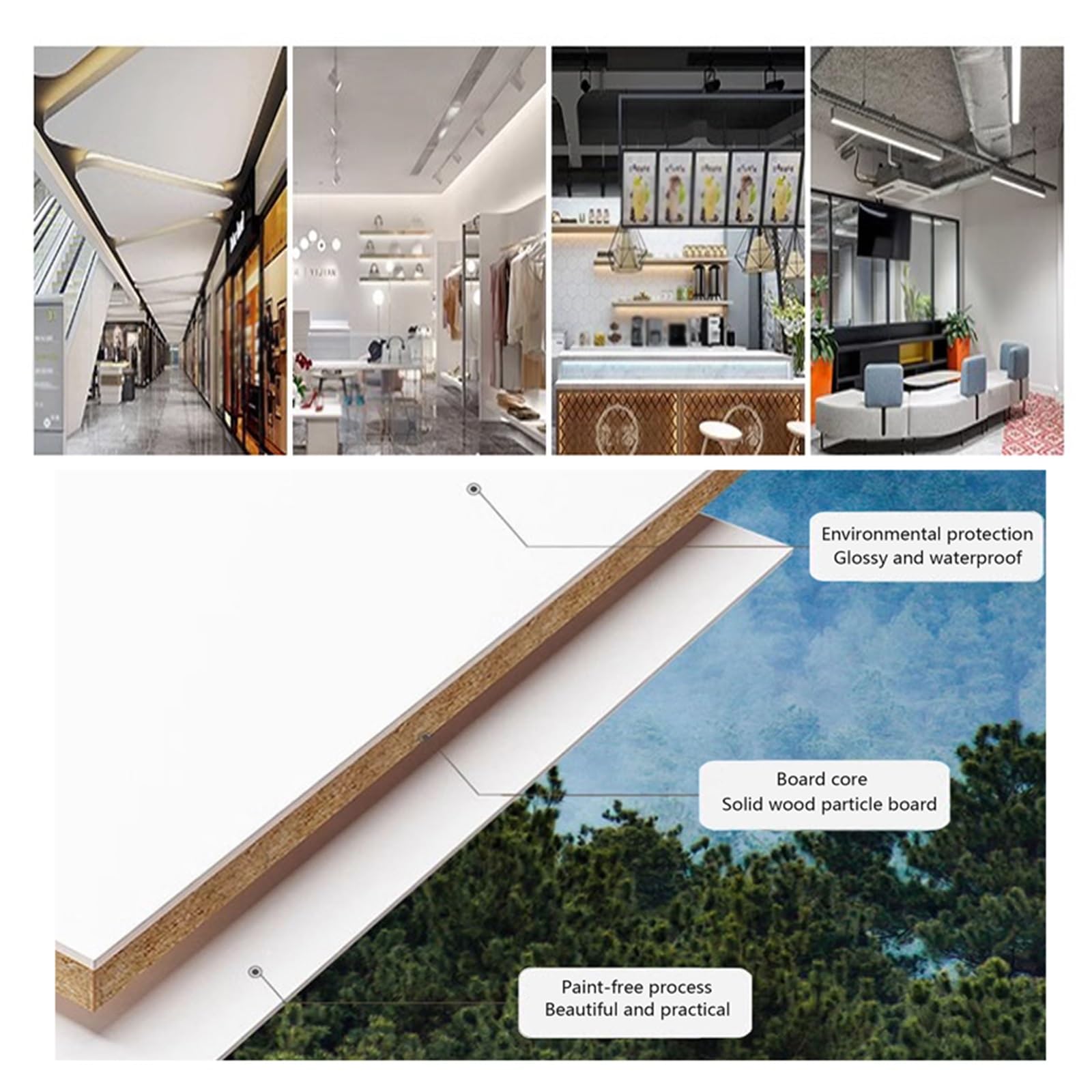 Scrivania multifunzionale per reception, con cassetti chiudibili, bancone di benvenuto per ufficio, per aziende, hotel e negozi di abbigliamento (L100 cm), elegante soluzione di archiviazione