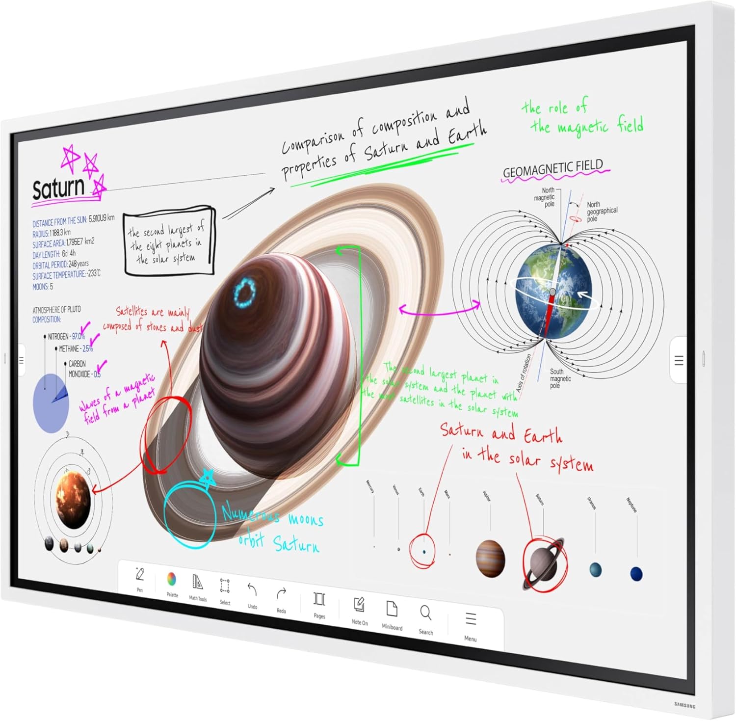 Samsung Pro 65” 4K WMB Interactive Display, SmartView+, Built-in Speakers, Wi-Fi and Bluetooth Embedded, Durable Screen, Universal Pairing, LH65WMBWBGCXZA