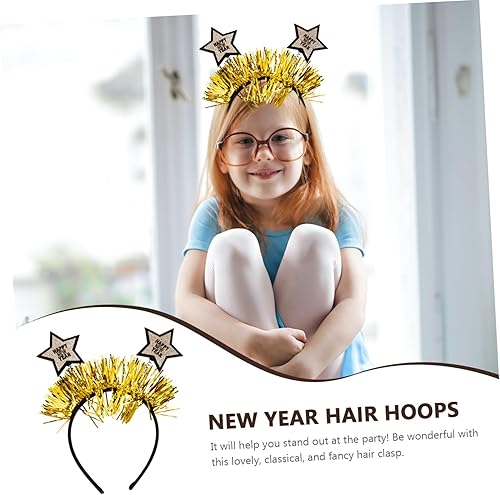 Miniatura 5 de jojofuny 4pcs Holiday Decorations New Year Headwear New Year Tiara 2023 Head Hoops 2022 Xmas Christmas Headbands 2022 Birthday Headband Chrismas