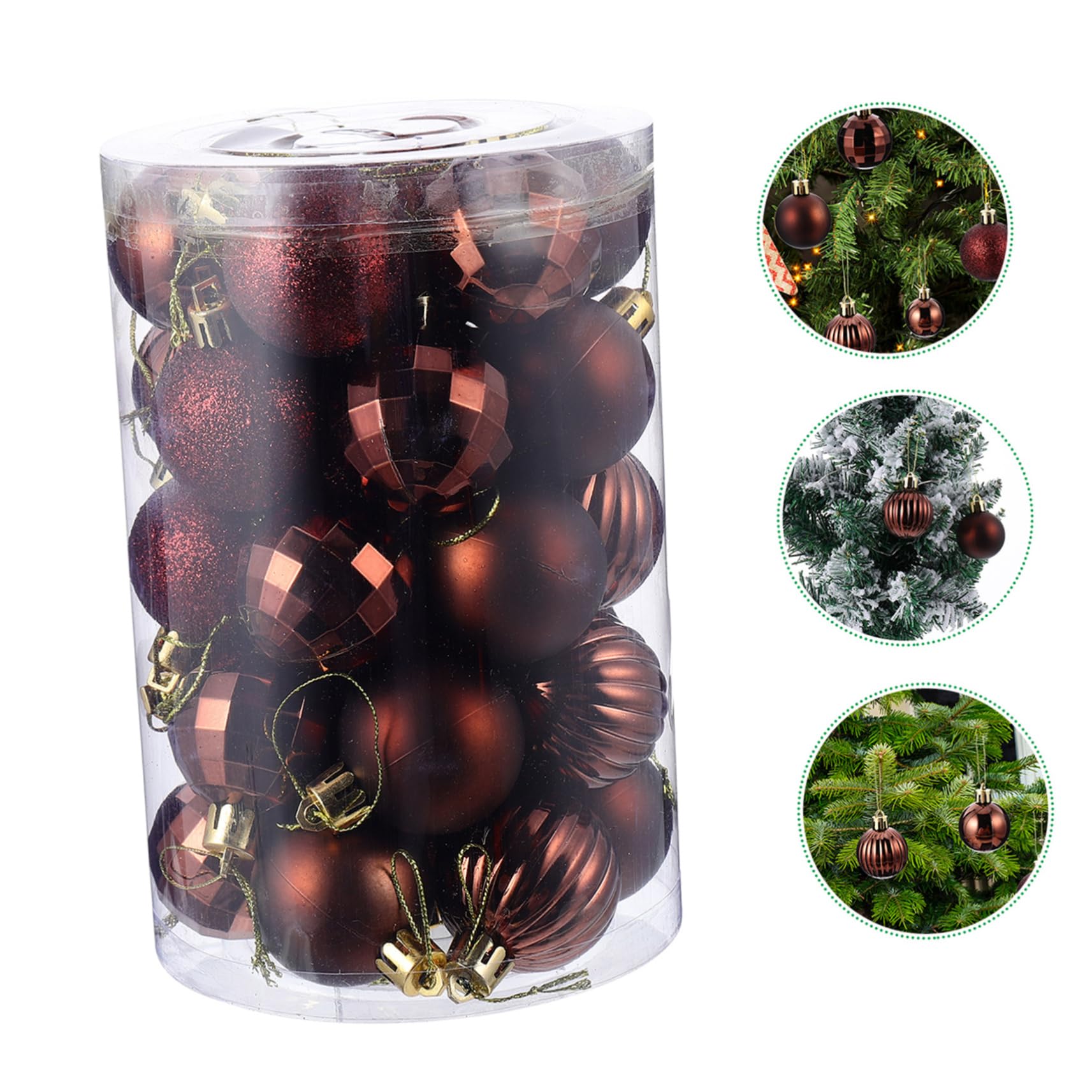 Cabilock Adorno Colgante De Navidad Forma De Bola para Decorar Árboles De Navidad Accesorio Festivo para Hogar y Celebraciones Navideñas