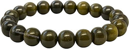 Miniatura 362 de Amazing Gemstone Pulsera de cristal para mujeres y hombres, pulsera de cristal curativo de protección, pulsera elástica con cuentas de piedras