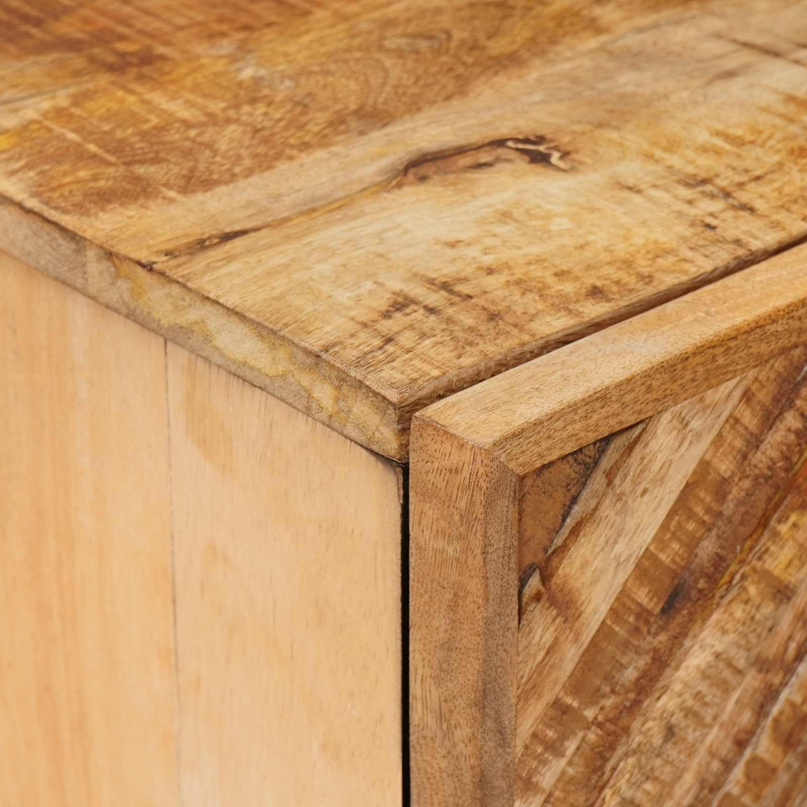 Hängeschrank Badezimmer Braun 38 x 33,5 x 48 cm | Massives Mangoholz, minimalistisches Design, Wandbefestigung, für Handtücher und Kosmetik