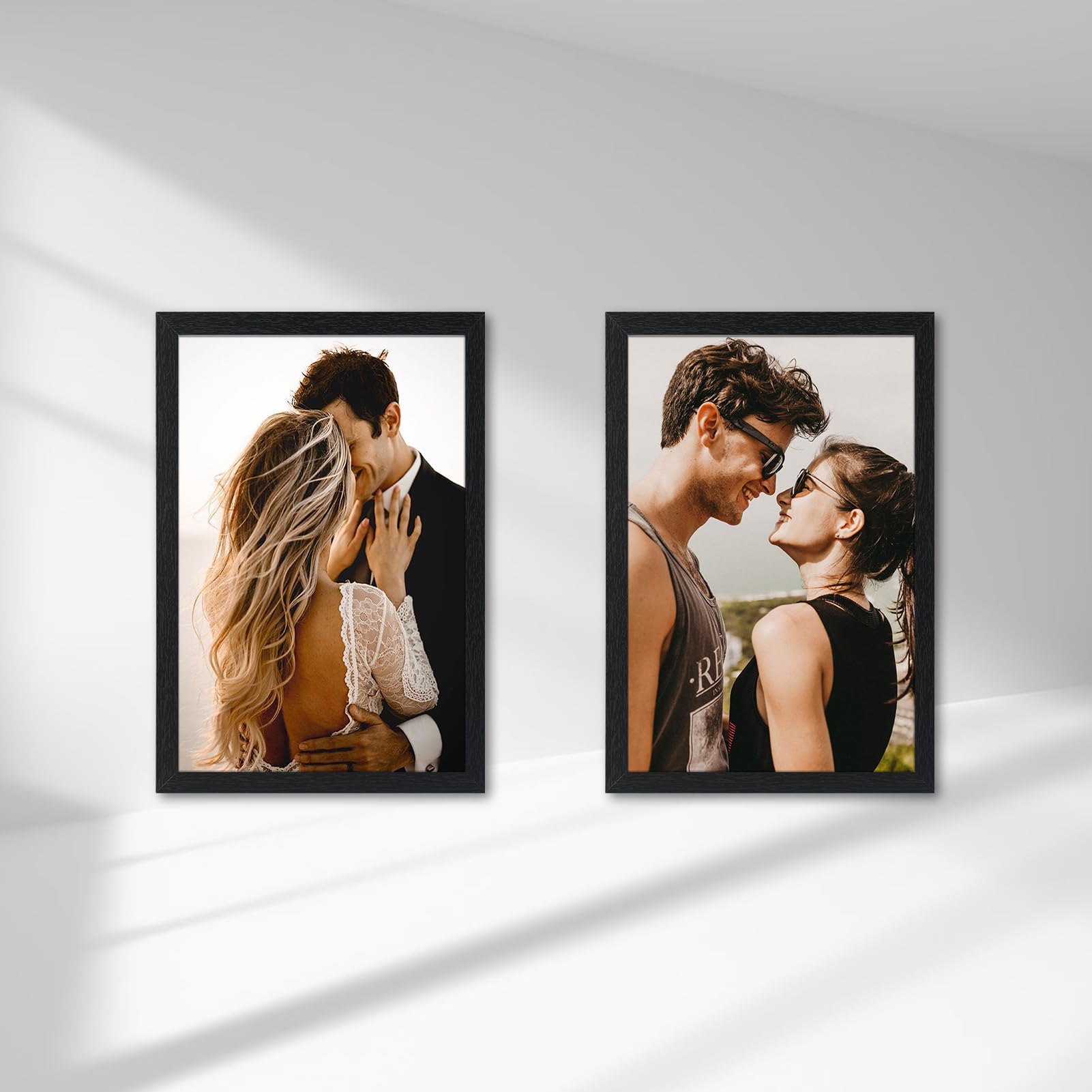 MG Design Cornice 50 x 100 cm - colore Marrone, in legno, con vetro acrilico - da appendere in