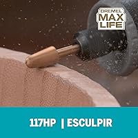 Vista 4 de Dremel 117HP Max Life 1/4" (6.4mm) Broca de tallado rotativa de alto rendimiento, paquete de 2