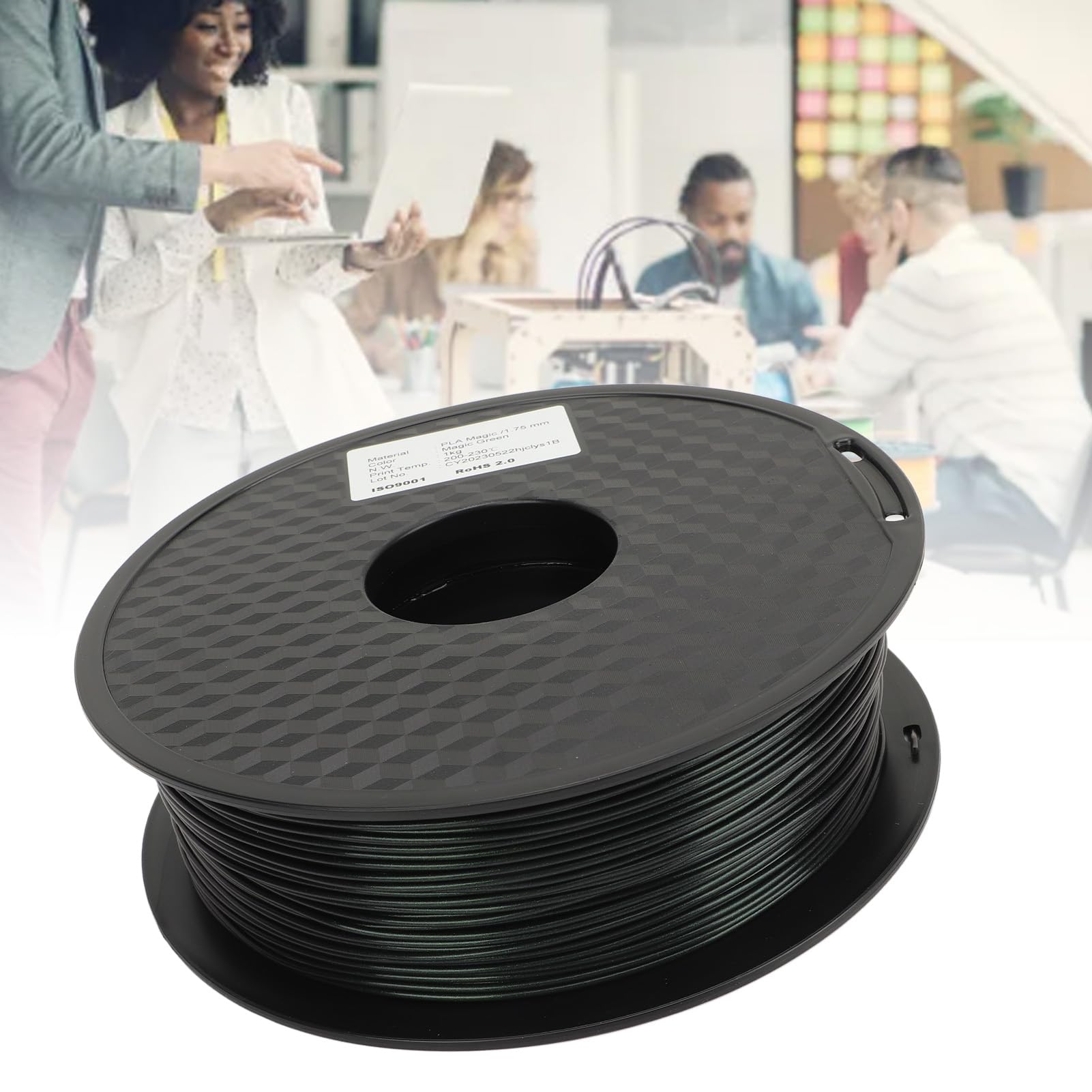 1,75 mm włókno PLA kolor zielony materiał do druku 3D materiały eksploatacyjne do drukarek o wysokiej przyczepności 30 90 mm/s dla profesjonalistów hobbystów