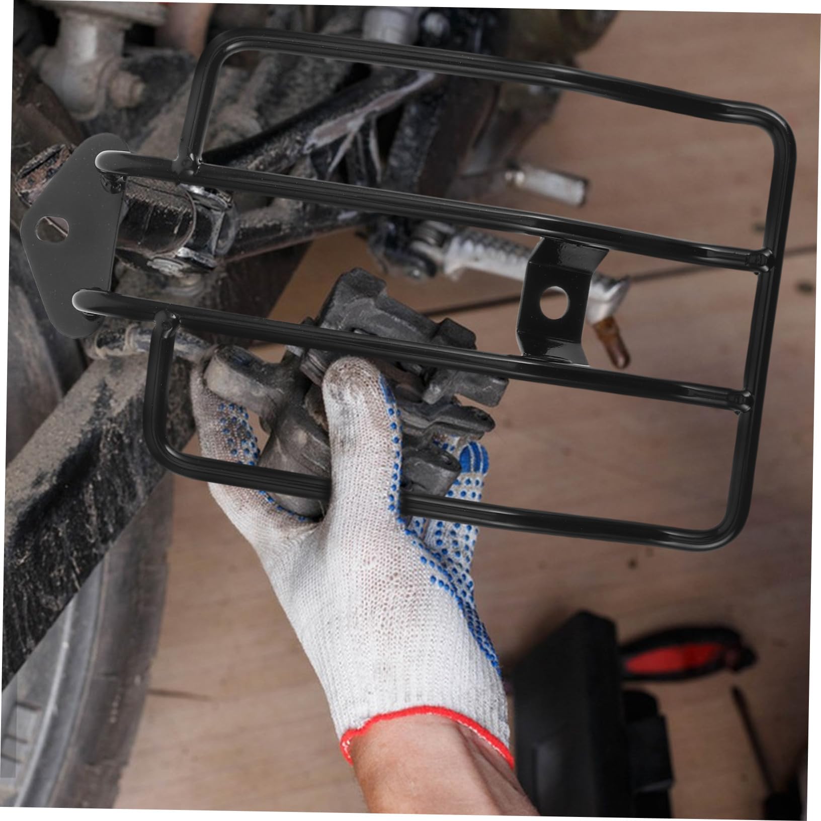 Cabilock Marco De Trasera Modificado De Soporte Trasero para Moto Estante De Equipaje para Motocicleta Rejilla Trasera Portaequipajes para Moto Asiento Trasero Planchar Negro