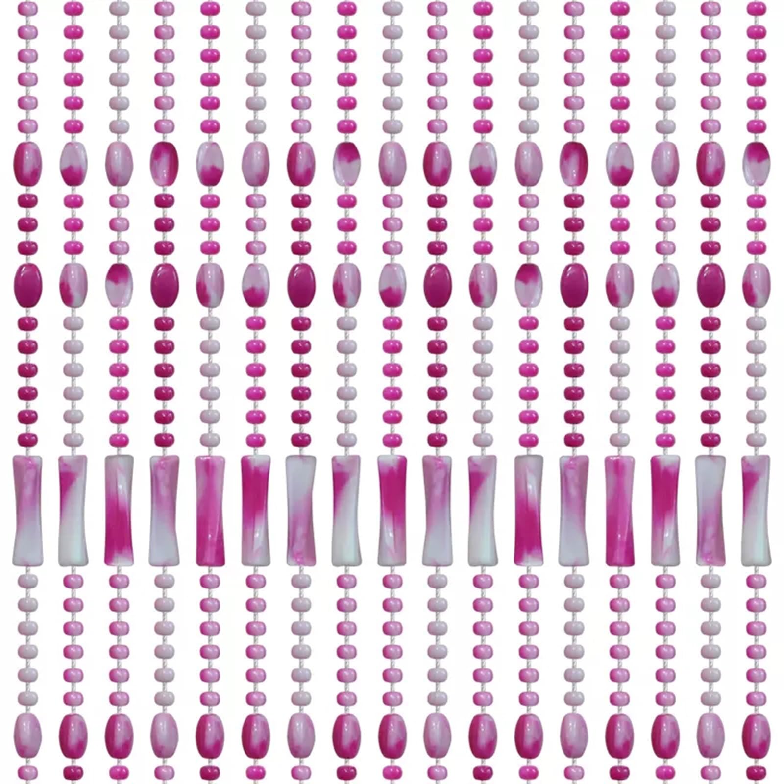 Rideau de perles pour porte violet 70x200cm en plastique pour séparation