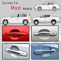 Vista 5 de 4 piezas protectores universales de borde de puerta de automóvil, protector de silicona para parachoques de carrocería de automóvil, moldura