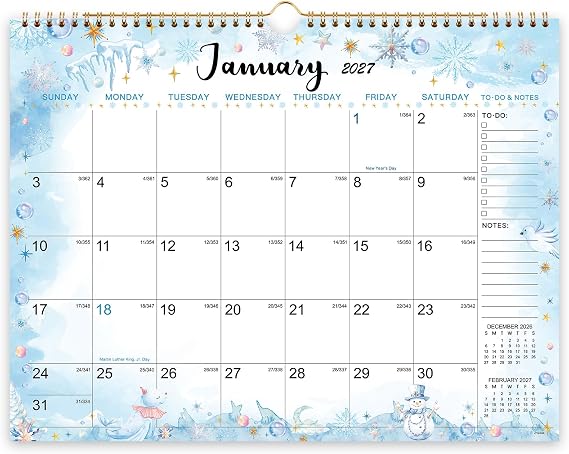 2027 Wall Calendar - 2027 Calendar 12 Month, 15 x 11.5, Jan.2027-Dec.2027