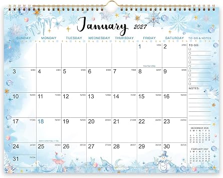 2027 Wall Calendar - 2027 Calendar 12 Month, 15 x 11.5, Jan.2027-Dec.2027