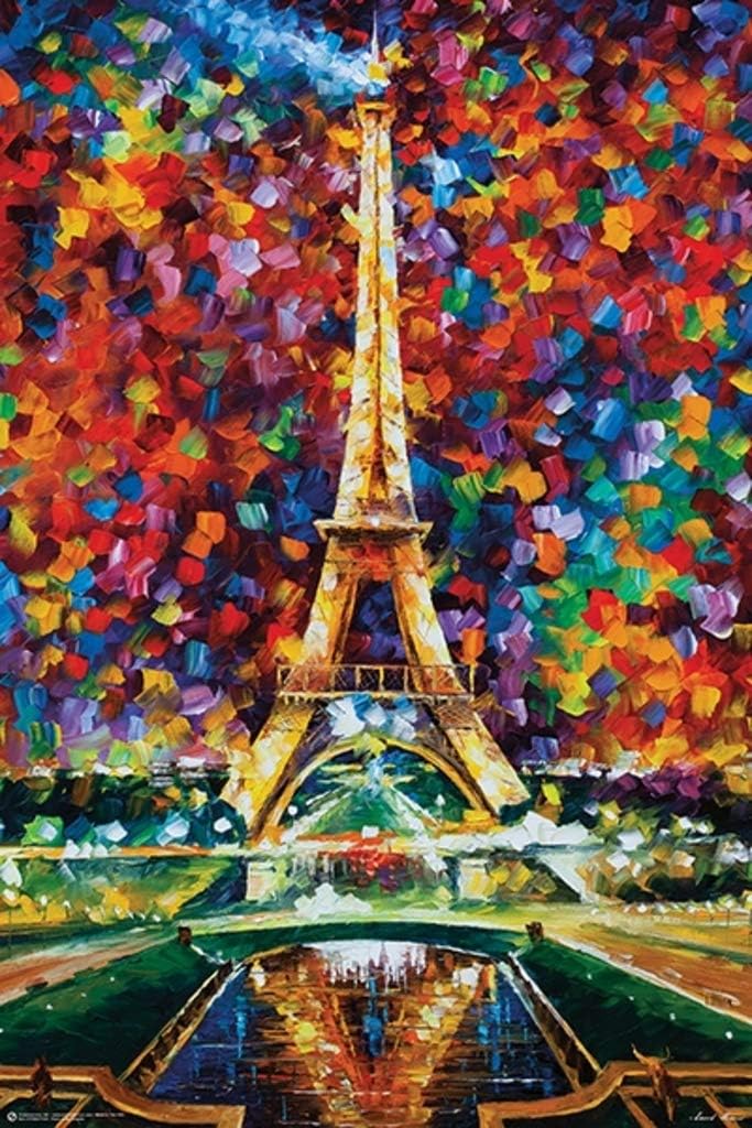 Frame USA Paris of My Dreams by LEONID AFREMOV Poster (Unframed)(24x36)