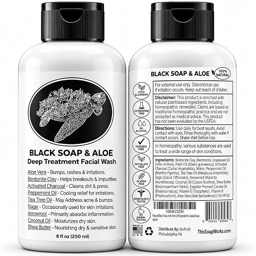 This Soap Works Natural Black Soap with Aloe Liquid Soap