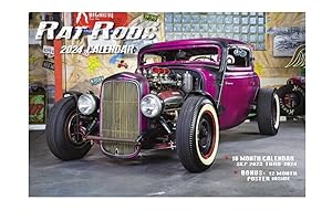 2024 Rat Rods Deluxe Wall Calendar Vintage Cars Old School
