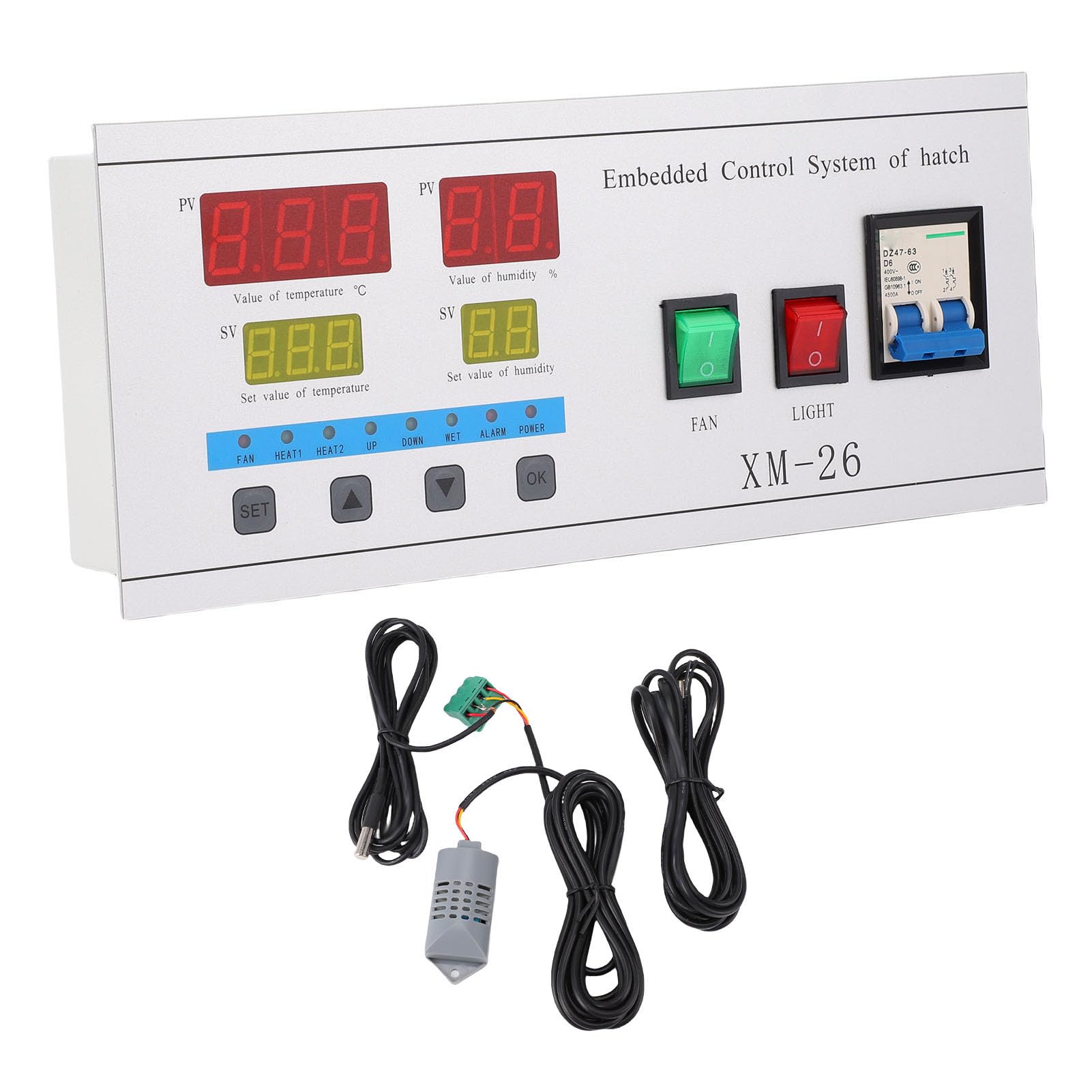 KIMISS Incubadora de Huevos con Control Automático de Eclosión para Pollos, Patos y gansos: Regulador Inteligente de Temperatura y Humedad para una Incubación Eficiente de Huevos