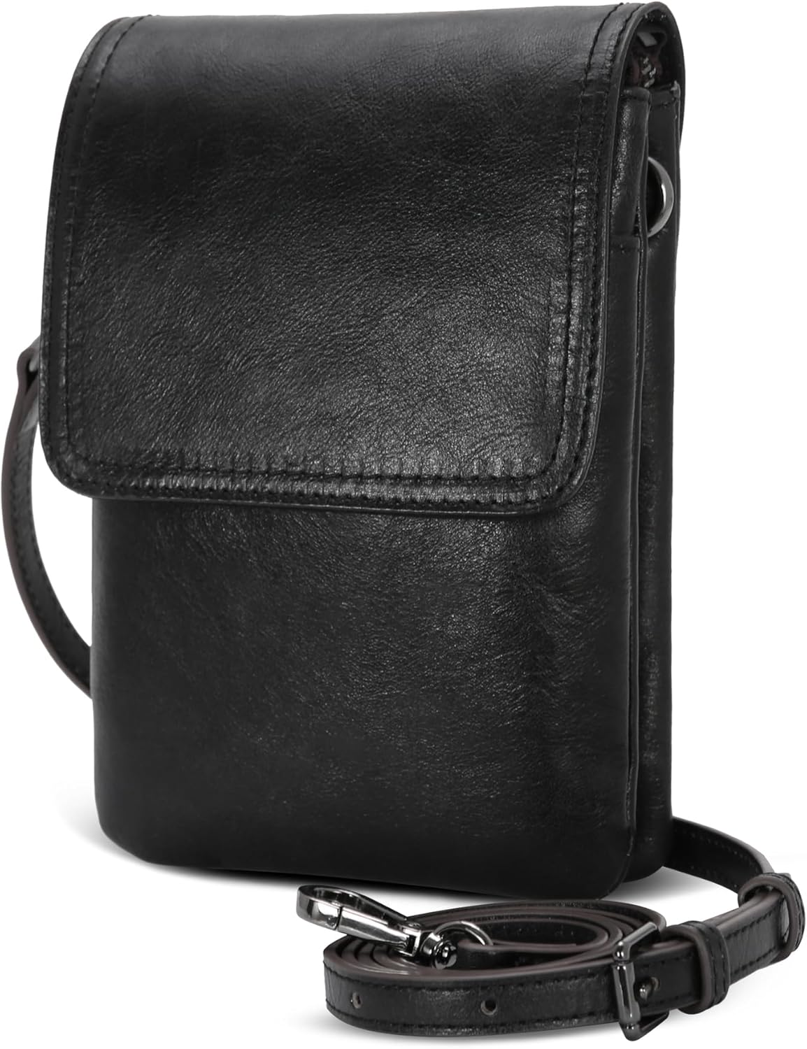 Iswee Leather Crossbody Bags for Women RFID Blocking Cell Phone Purse Small Anti-Theft Zippered with Card slots - Image 8