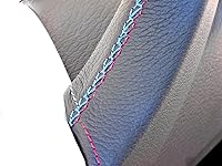 Vista 7 de M Performance X5 - Funda de cuero para manija de puerta, M Sport Trim para X5 y X6 E70 E71, accesorio de ajuste M5 para SUV B.M.W, se adapta a