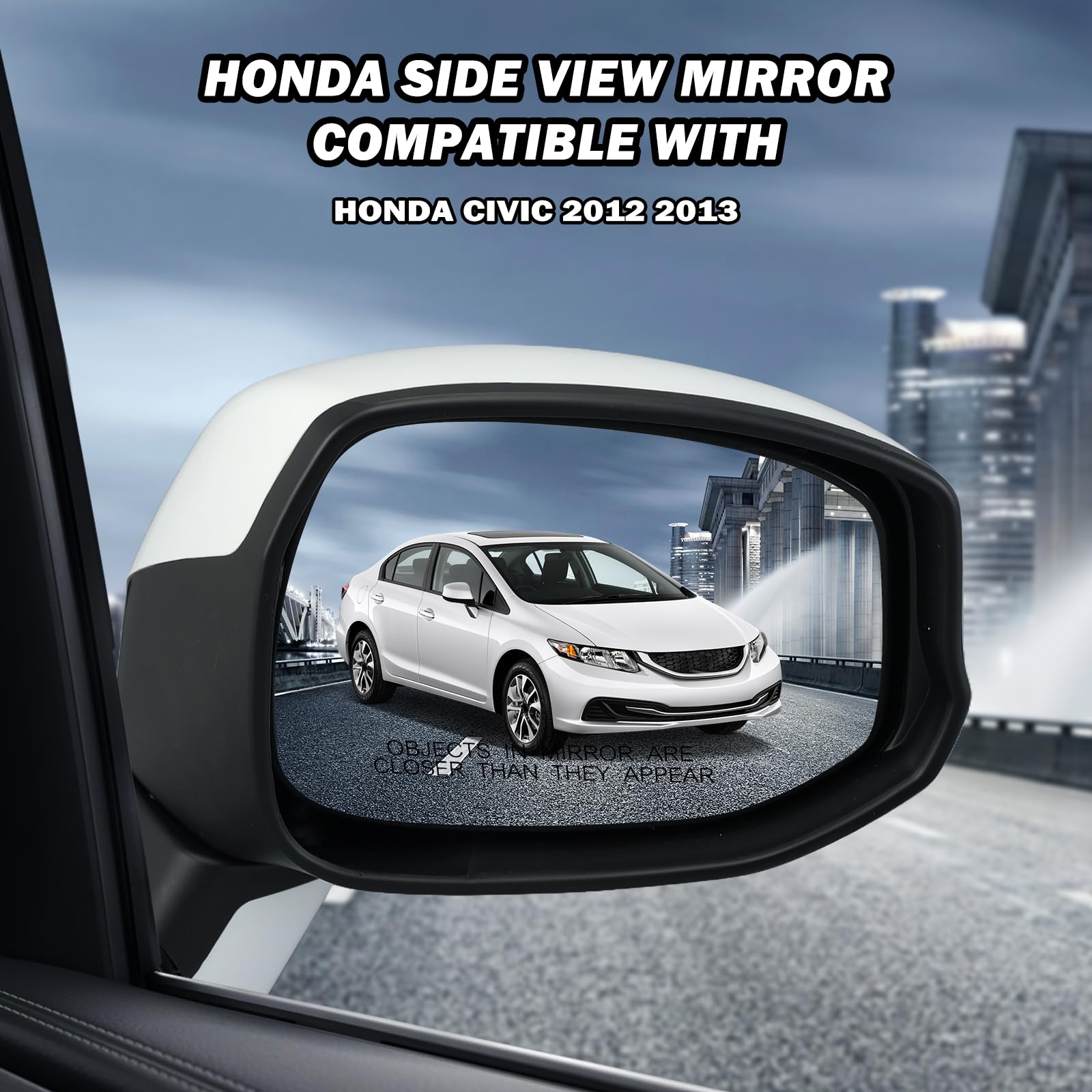 For Honda Civic 2014 2015 Door Mirror Passenger Side | Power | Non-Heated