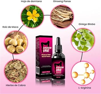 FusionFire Pleasure Peak Secret Potion - Secret Happy Drops,Happy Hormones Drops for Women,Desire Fusion Passion Elixir Drops, Pleasurepeak Oral Drops,Enhancing Sensitivity & Pleasure (1)