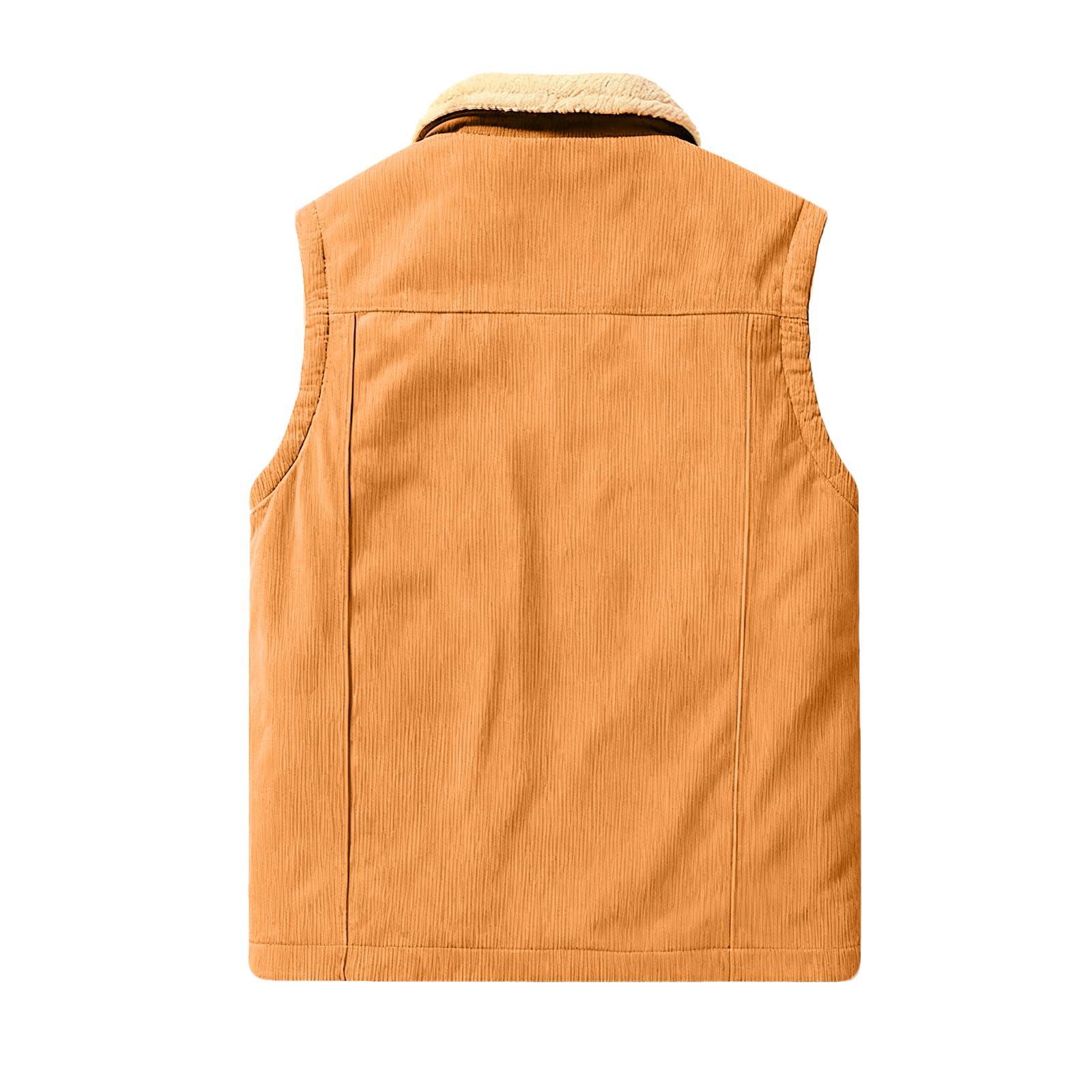 Chaleco tradicional para hombre, chaleco de invierno para hombre, chaleco térmico con forro de piel sintética, tira de botones y bolsillos en el pecho, ropa de trabajo al aire libre