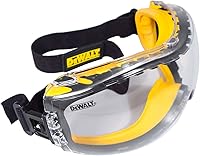 DEWALT DPG82 Concealer Anti-Fog Safety Goggles - Dual Mold Rubber Seal, ANSI Z87.1+ UV Protection