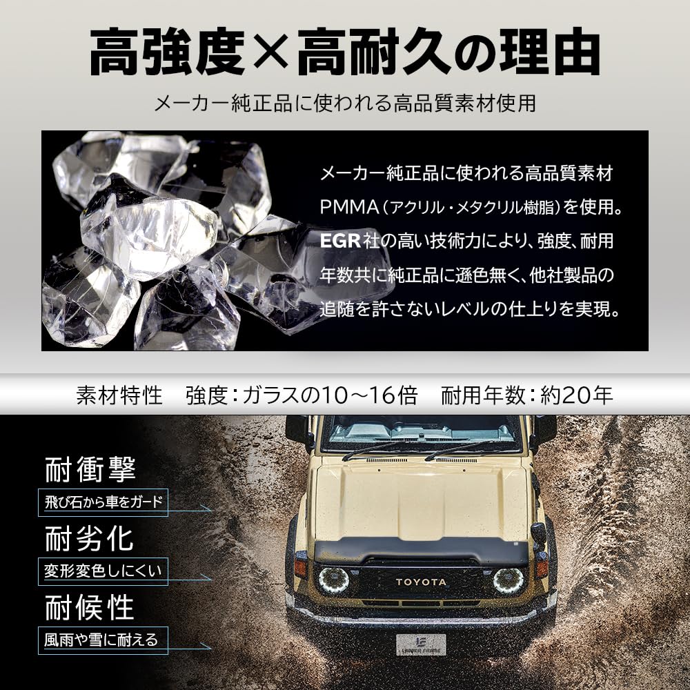 Amazon | 【LADDER FRAME】ランドクルーザー70用 バグガード GDJ76