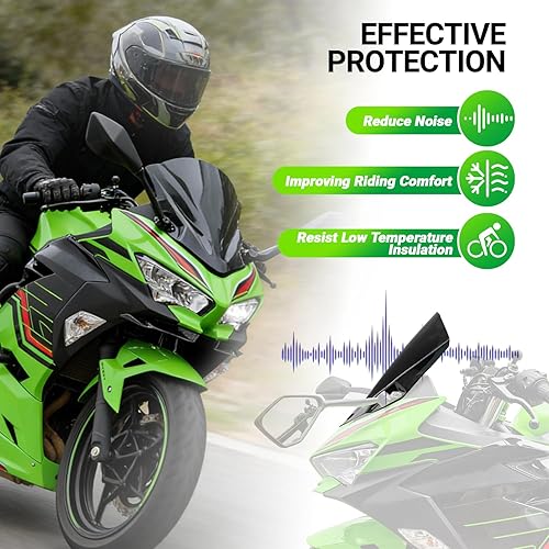 Miniatura 4 de Parabrisas de motocicleta para Kawasaki Ninja400 Ninja 400 2018 2019 2020 2021 2022 2023 2024 2025 2026 Adventure Sport Carenado Deflector Protector