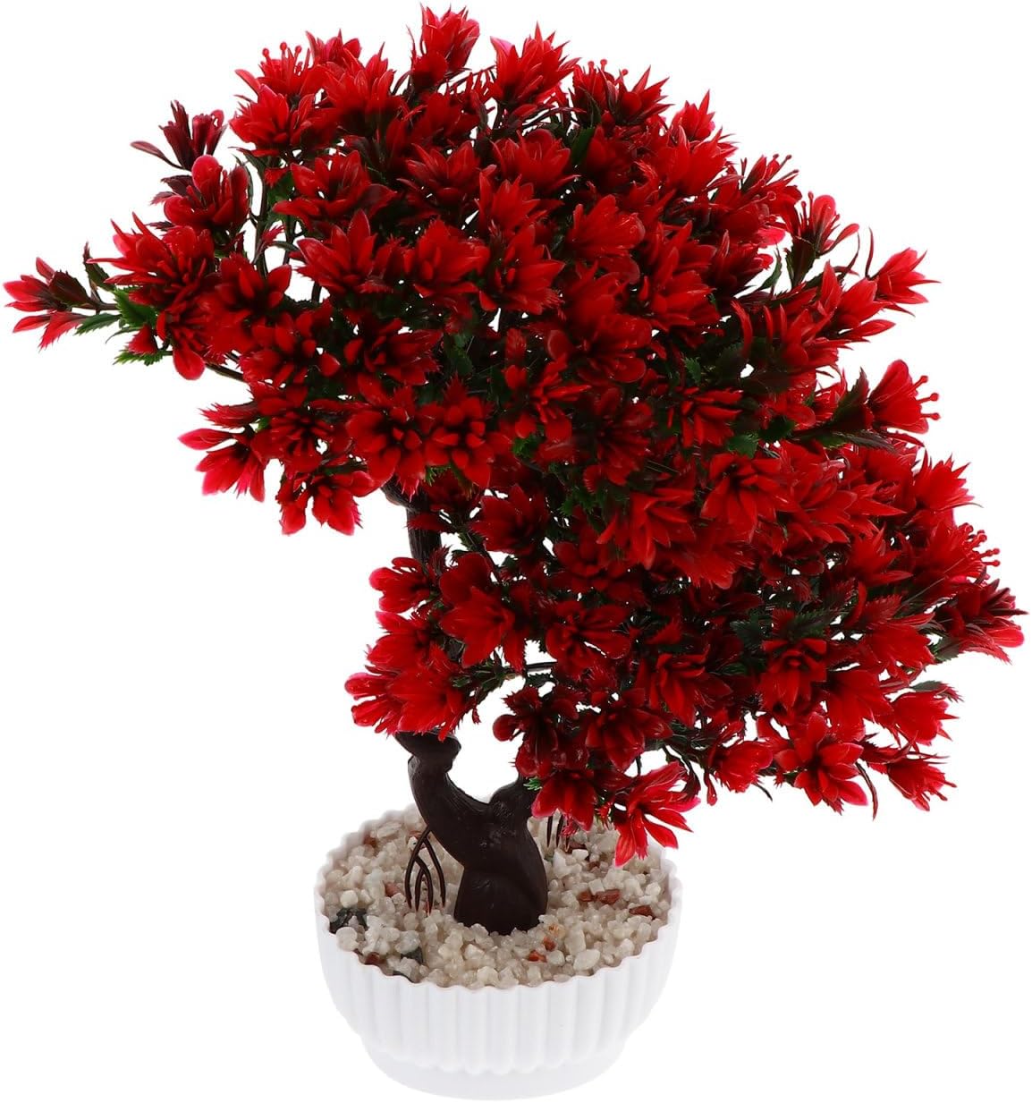 DOITOOL Faux Bonsai Tree Artificial Welcoming Pine Pot Plant 10.6 Inch Decorative Fake Bonsai for Home Office Indoor Desktop Display
