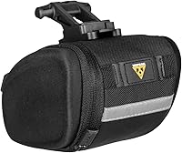 Vista 5 de Topeak SideKick - Paquete de cuña con fijador F25, paquete de asiento de bicicleta, color negro, mediano