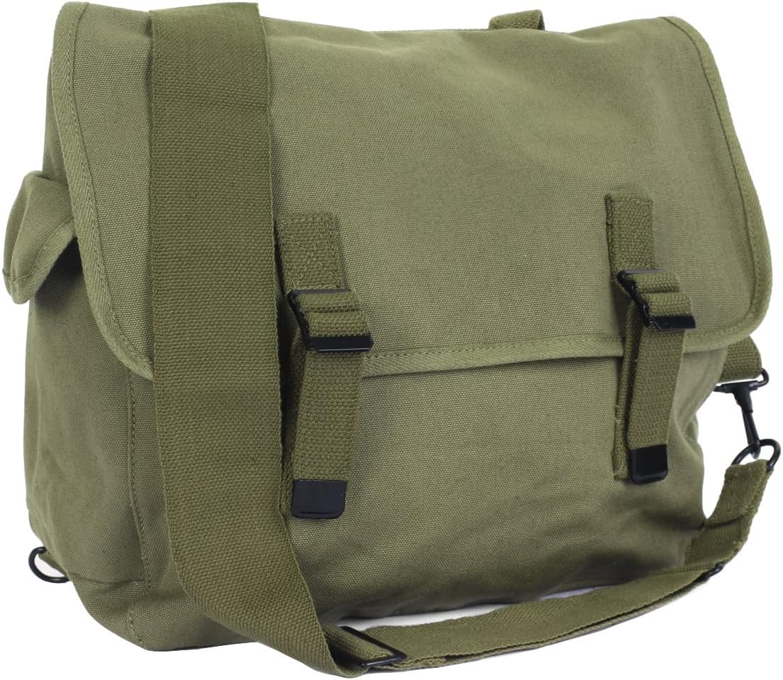 Epic Militaria Unstamped US M1936 Musette Bag and Strap - Olive Drab