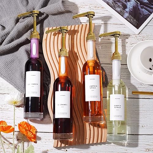 Miniatura 9 de Molimoli Dispensador de jarabe de café para barra de café, dispensador de bomba de café, dispensador de jarabe de café para barra de café, botella