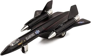 🛦 United States Air Force SR-71A Blackbird 8" Die Cast Metal Pull Back Action Model Jet Toy